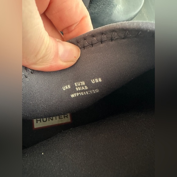 Hunter Classic Navy Heel Rain Boots - Picture 4 of 4